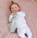 Bunny -Organic Baby Lovey Security Knit Blanket Cuddle Cloth