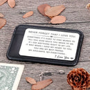 Engraved Metal Wallet Card