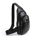 PU Leather Black Crossbody Sling Bag