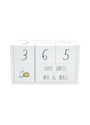 9 Piece Wedding Countdown Block Set