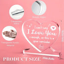 'I Love You' Heart-Shaped Acrylic Keepsake