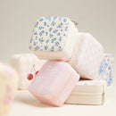 Flower Pattern Portable Square Jewelry Box