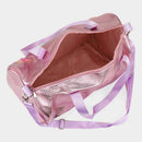 STUFF Message Metallic Top Handle Duffle Bag / Crossbody Bag: Pink