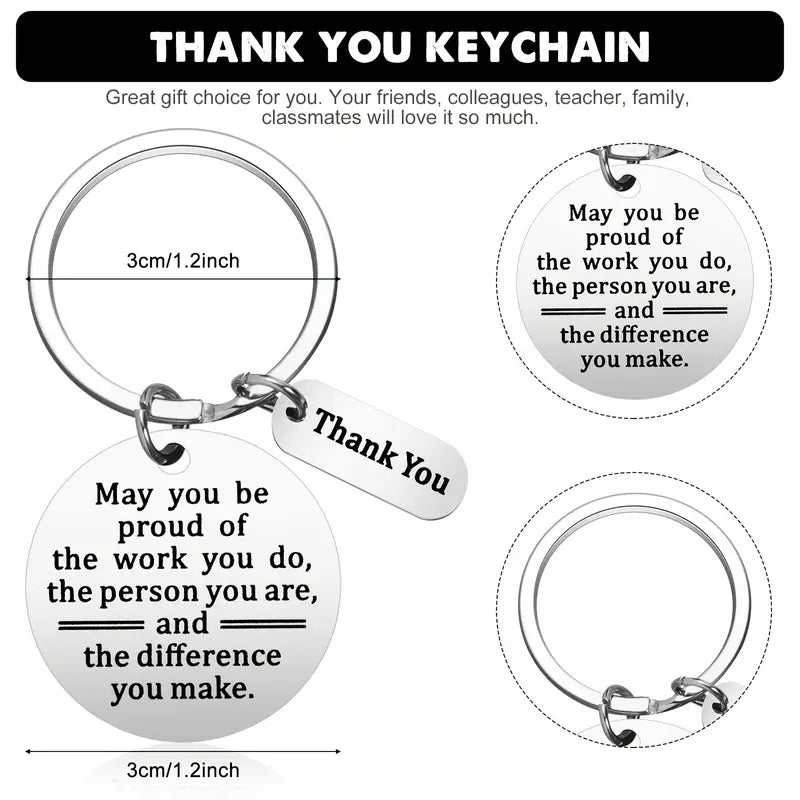 Stainless Steel Keychain Keyring May You Be Proud Of The Work
