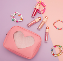 Pink Heart Cosmetic Bag: 4 oz