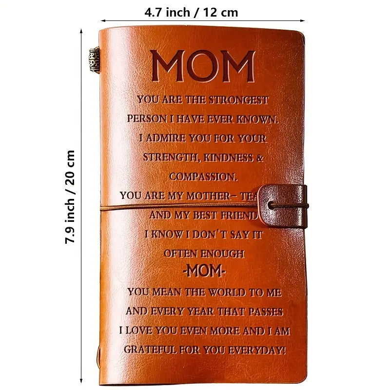 To My Mom Leather Journal