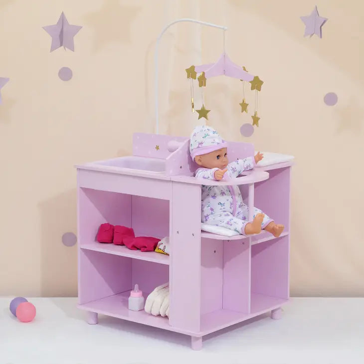 Twinkle Stars Princess Baby Doll Changing Station Storage