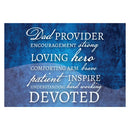 Inspirational Word Art Plaque for Dad, 4x6inch