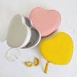 Pink Heart  Pu Travel Jewellery Case