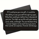 Engraved Metal Wallet Card