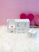 9 Piece Wedding Countdown Block Set