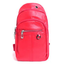 PU Leather Red Crossbody Sling Bag