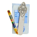 Sadie’s Moon - Rocket Ship DIY Color Your Own Wood Bookmark