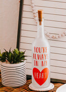 Wine Bottle Lamp, Home Decor, Mothers Day Gifts, Mothers Day: Clear