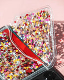 Celebrate every day confetti stick on cell phone wallet for iphone or android