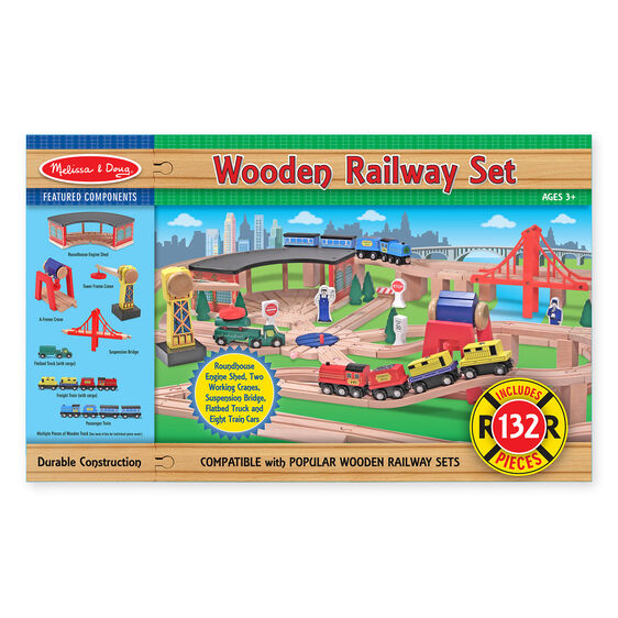Wooden Railway Set