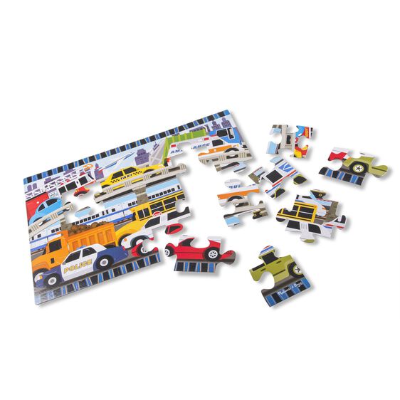 Traffic Jam Floor Puzzle - 24 Pieces