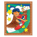 Color By Number- Kids' Design Boards With 6 Markers - Playtime, Construction, Sports...