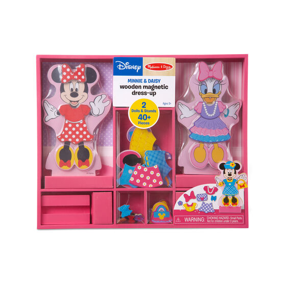 Disney Minnie & Daisy Wooden Magnetic Dress-Up