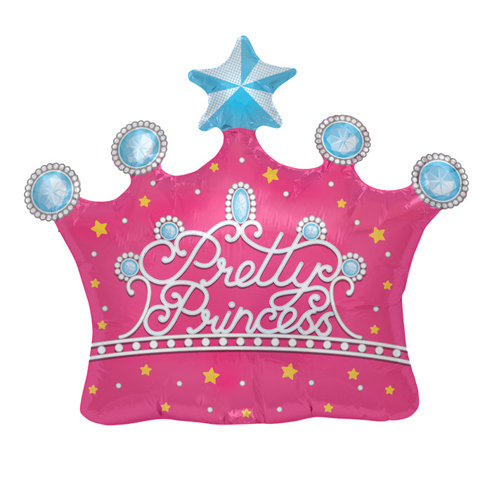 Foil Balloon Pretty Princess Crown