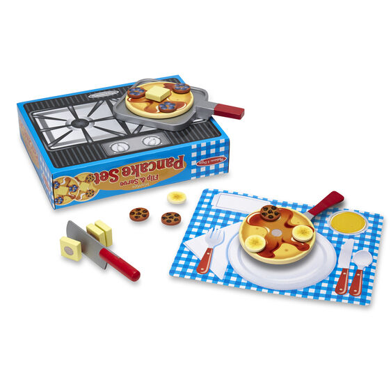 Flip & Serve Pancake Set - Wooden Play Food