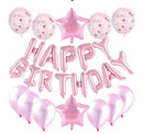 Happy Birthday Balloon Banner Set