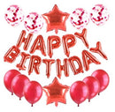 Happy Birthday Balloon Banner Set