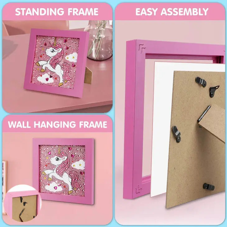 5D Diamond Painting - Jumping Unicorn with Frame