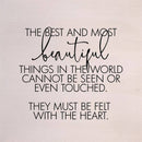 The best and most beautiful things in th... 14x14 Wall Art