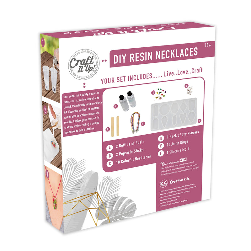 Craft It Up DIY Resin Necklaces Jewelry Kit