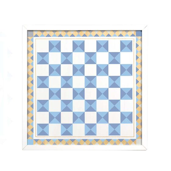 Wooden Chess & Pachisi - Blue