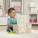 Jumbo Wooden ABC-123 Blocks - Natural