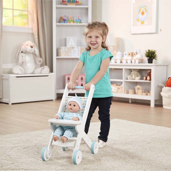 Mine to Love Wooden Play Stroller