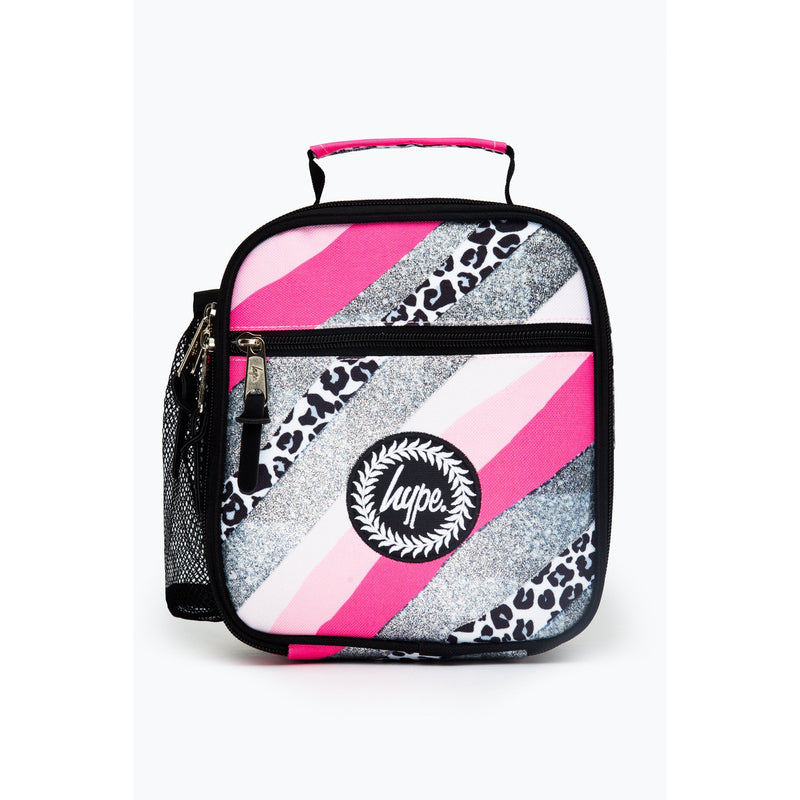 Hype Glitter Leopard Wave Lunch Bag