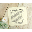 To Daughter From Mother Keychain Best Part of Me Handmade…