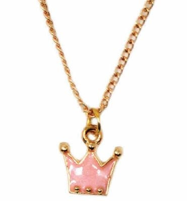 Pink Crown Necklace