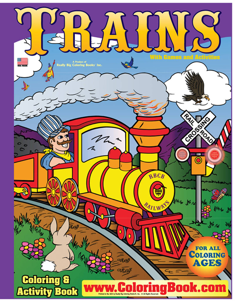 Really Big Coloring Book- Trains