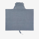 Slate Puppy Hooded Baby Bath Wrap