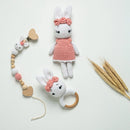 Organic Bunny Baby Girl Gift Set - 3 Pieces