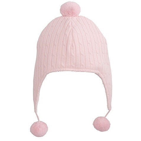 Pink Cable Aviator Hat