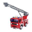 Fire Truck with Light and Sound- Friction Powered