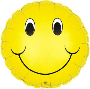 Smiley Two Sided Smiley Face Balloon