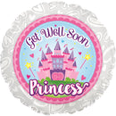 18" Get Well Soon Princess Balloon