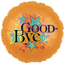 17" Goodbye Orange Balloon