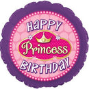 Happy Birthday Princess Pink Pearls Balloon