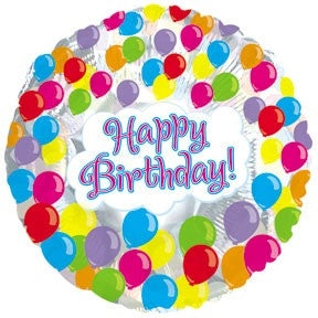18" Happy Birthday Clear Balloon
