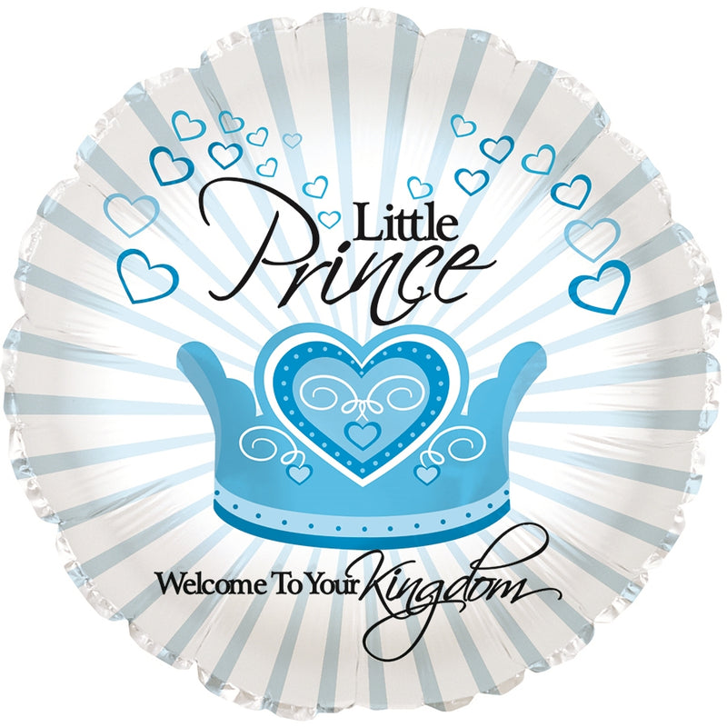 17" Little Prince Welcome To Your Kingdom Balloon