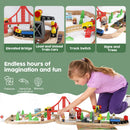 Wooden Track & Train Pack -80 Pcs