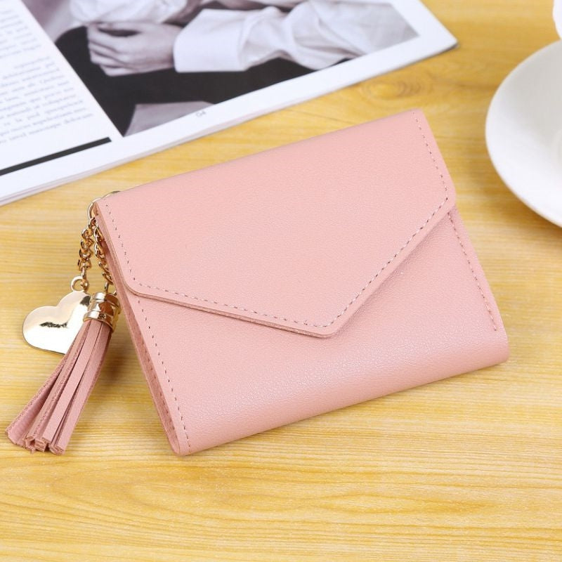 Pink Wallet With Tassel