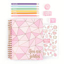 3C4G Pink & Gold All-In-1 Sketching Set